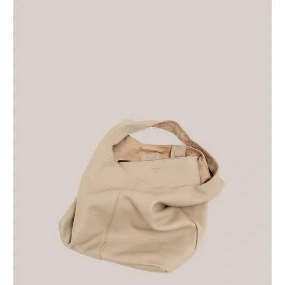 Vestersi Scarlett Beige Leather Hobo Tote - Picture 4 of 4